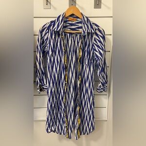 Roberta Freymann 🌀 cotton shirt dress, size M